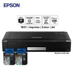 EPSON - Impresora Portátil Epson WorkForce WF-100 WIFI USB