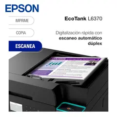 EPSON - Impresora Multifuncional Epson Ecotank L6370 Duplex WIFI ADF USB