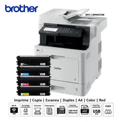Brother - Impresora multifuncional Láser color Brother MFC-L8900CDW Duplex WIFI ADF