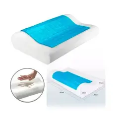 GENERICO - Pack 2 Almohada ortopédica con gel doble confort fresh