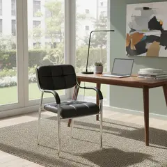 MOBELART - Silla de Oficina Visita Soft 2  TQ Negro möbelArt