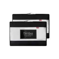 DRIMER - Pack x 2 Almohadas de Plumas de Ganso - Queen (70x50 cm)