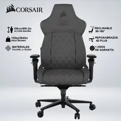 CORSAIR - SILLA GAMER CORSAIR TC500 LUXE SHADOW- CHARCOAL