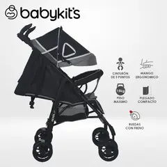 BABY KITS - NUEVO Coche Bastón Fenix Negro