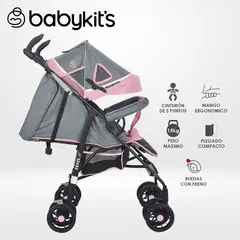 BABY KITS - NUEVO Coche Bastón Fenix Rosado