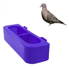GENERICO - PACK X6 COMEDEROS PLÁSTICOS CON DIVISOR PARA AVES