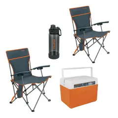 Truper - Combo 2 sillas plegables y 1 hielera Truper