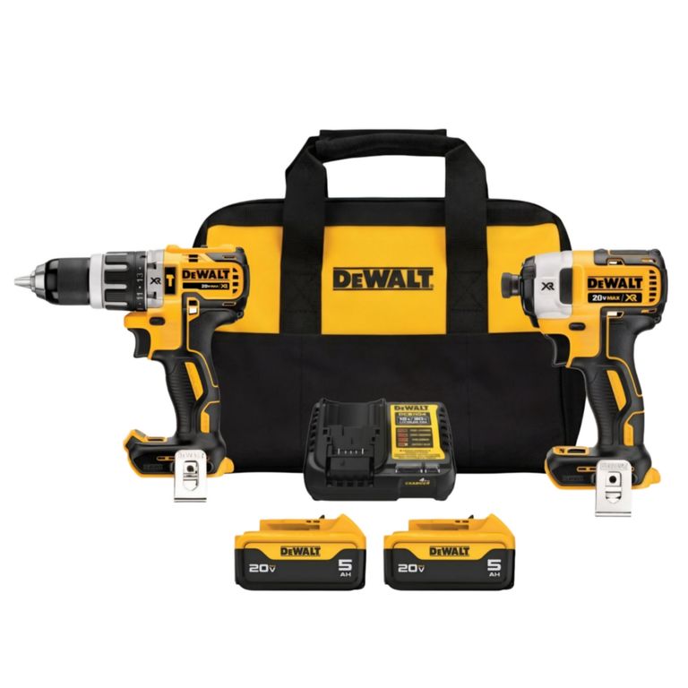 Taladro Percutor Dewalt DCK287 20V + Atornillado 20v + 2 Baterías 5.0Ah + Cargador + Maleta
