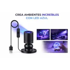 GENERICO - Mini Foco LED USB Luz de Color azul para  Decoración ,proyecto