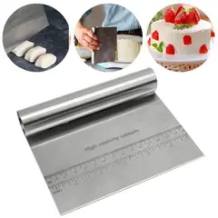 GENERICO - Cortador Masa Queso Metálico Espátula Alisador Torta 15cm