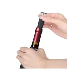 GENERICO - Tapón de vino reutilizables bomba de vacío incorporada sellador a prueba de fugas