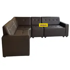 TEMEL - Sofá Seccional Cuero 4 Cuerpos Yeny Temel