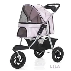 GENERICO - COCHE TRACTOR Plegable hasta 30Kg para Mascotas LILA