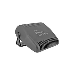 GENERICO - Ventilador + Calefactor Portátil Para Auto 12V Color Negro