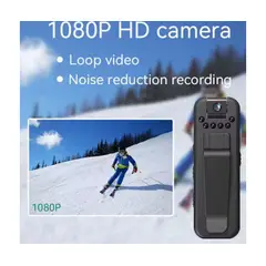 GENERICO - Mini cámara HD portatil con detección de movimiento