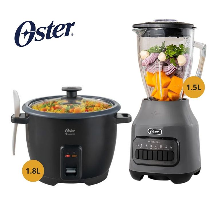 COMBO OSTER Olla Arrocera 1.8 LT + Licuadora Pica Hielo