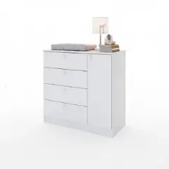 NACIONAL - Cómoda Infantil De Melamina Para Dormitorio 4 Cajones - BABY