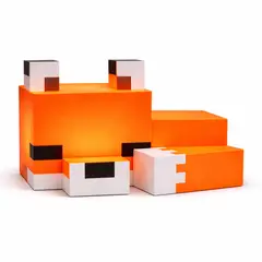 GENERICO - Lámpara LED Decorativa Tipo Pixel Zorro Luz Cálida Para Escritorio y Habitación