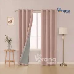 CASATEX - Cortina Blackout ENGOMADO150x250cm ROSADO
