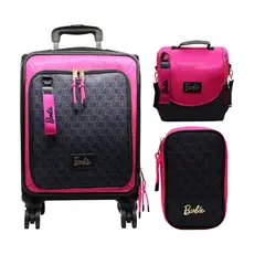 BARBIE - Pack Escolar Mochila Fucsia y Negro Oficio