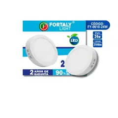 GENERICO - PANEL LED SOBREPONER 24 WATTS REDONDO
