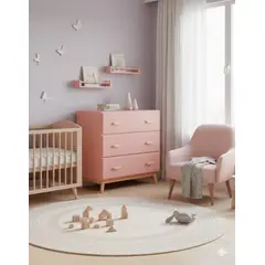 NACIONAL - Cómoda De Melamina Para Dormitorio 3 Cajones - ARUPO