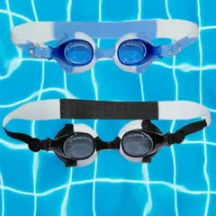 GENERICO - Lentes para Natación con Ajuste Regulable para Hombre  Color Negroceleste