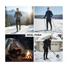 OEM - Pack x2 Pantalón Térmico Hombre Calentador Invierno - Calidad Superior