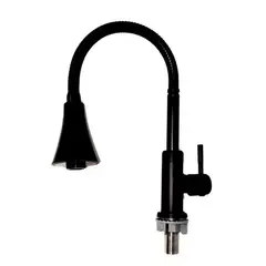 GENERICO - GRIFERIA DE COCINA ACERO INOXIDABLE NEGRO MATE