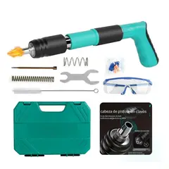 GENERICO - Pistola de Clavos Automática Profesional con Silenciador - Remachadora