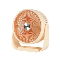 GENERICO - Mini ventilador portatil para escritorio USB recargable 3 velocidades