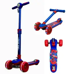 OXIEPRO - Scooter Ajustable para Niños 5 a 15 Años con Música, Luces LED y Bluetooth