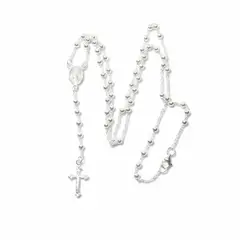 SANTORAL - Rosario Medalla Milagrosa 50cm - Plata