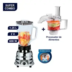 OSTER - COMBO LICUADORA 1.25L DE 2 VELOCIDADES 250-22 + PROCESADOR DE ALIMENTOS Oster® BLSTFP-W00