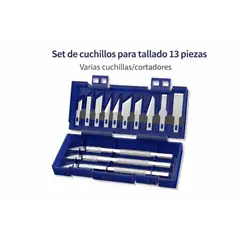 GENERICO - Set de 13 Herramientas de metal – Kit de cutter Cuchillos  Exactos