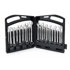 GENERICO - Juegos Llaves Mixtas Casco 20 Piezas Mm Y Pul Cromo Vanadium