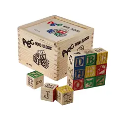 GENERICO - CUBOS DE MADERA DE 48 PIEZAS