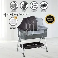 BABY - Cuna Colecho para Bebé «DIMI» de Lujo con Colchón - Grey