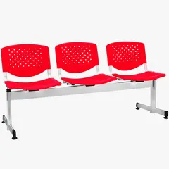 COEA - Banqueta De 3 Cuerpos Polipropileno Coea Isabela Rojo