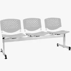 COEA - Banqueta De 3 Cuerpos Polipropileno Coea Isabela Gris