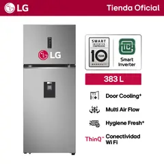 LG - Refrigeradora LG VT40APYC Top Freezer 383L con Door Cooling Cleaning Time y ThinQ