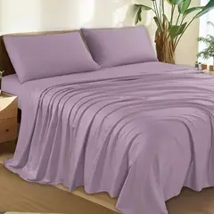 CASATEX - Juego de Sábanas Lisas 2 plazas 100% Algodón 300 Hilos