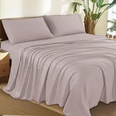 CASATEX - Juego de Sábanas Lisas Queen 100% Algodón 300 Hilos