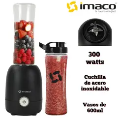 IMACO - Licuadora Personal BL 9651TG Potencia 300w ideal para smoothies batidos