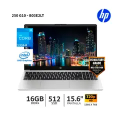 HP - Laptop HP 250 G10 I5-1334U 16Gb RAM/ 512Gb SSD/ 15.6 HD-B03E2LT-ABM