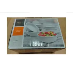 BELIA - - Set de 6 Bouls porcelana con relieve