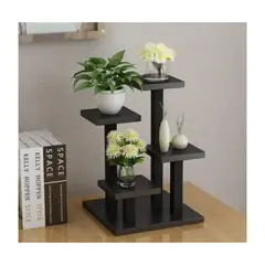 GENERICO - ESTANTE PARA MACETAS ESCALONADO DE 4 ESPACIOS