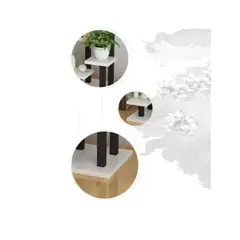 GENERICO - ESTANTE PARA MACETAS ESCALONADO DE 4 ESPACIOS