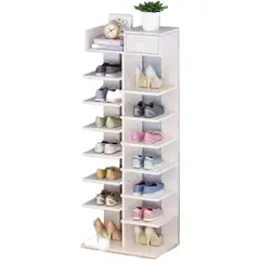 INSPIRA MARKET - Estante Zapatera organizadora vertical con cajón Blanco
