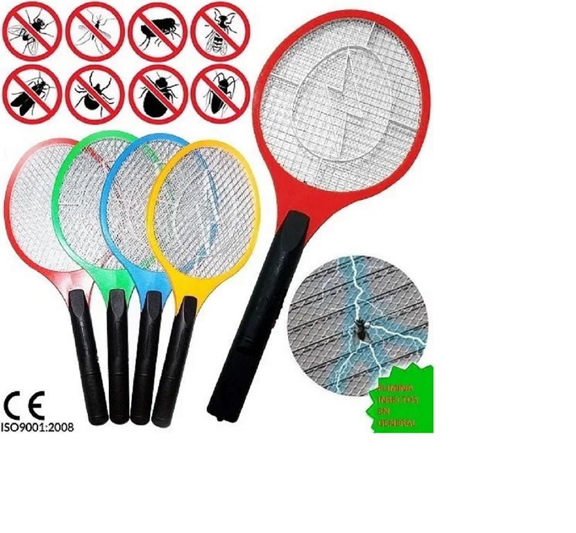 Raqueta Mata Moscas Insectos eléctrico